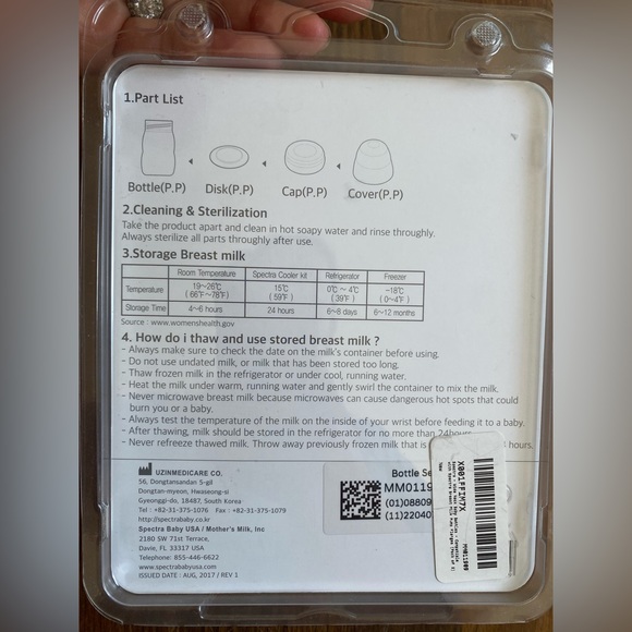 NWT Disney Minnie Mouse Plush Toy & Spectra Wide Neck Milk Storage bottle bundle - Picture 10 of 10